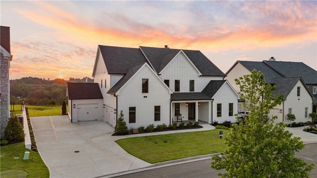 Front exterior of a new home in , Ball Ground, GA, highlighting curb appeal (Image 30).