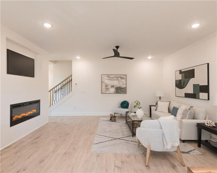 Furnished interior view inside a new home in , Snellville (Image 37).