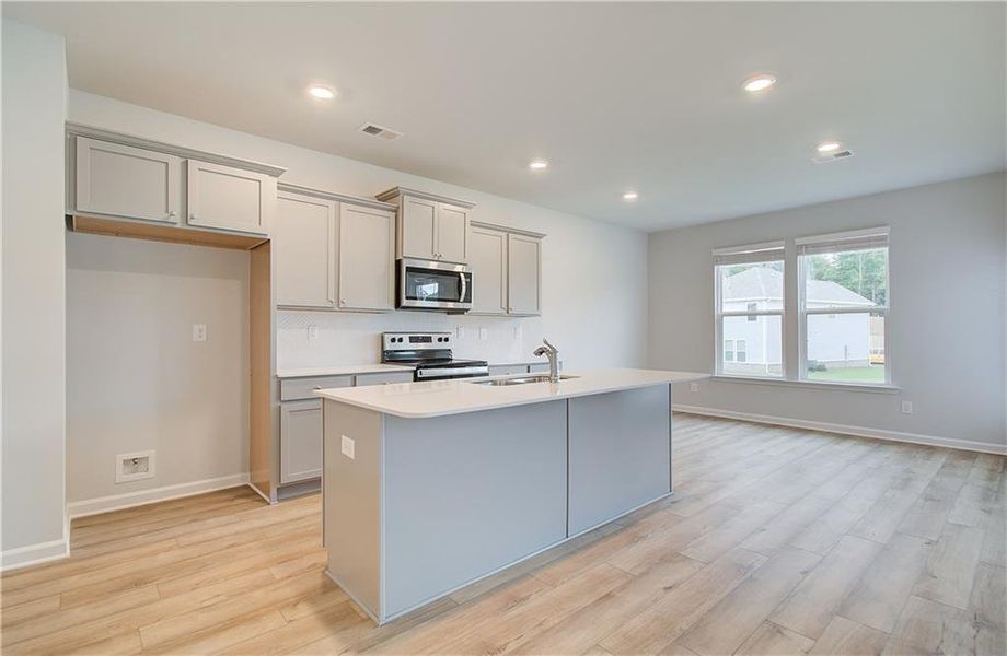 Furnished interior view inside a new home in Westminster, Covington (Image 3). Furnished interior view inside a new home in Westminster, Covington (Image 3).
