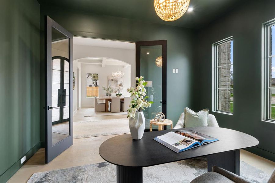 Furnished interior view inside a new home in , Dallas (Image 17). Furnished interior view inside a new home in , Dallas (Image 17).