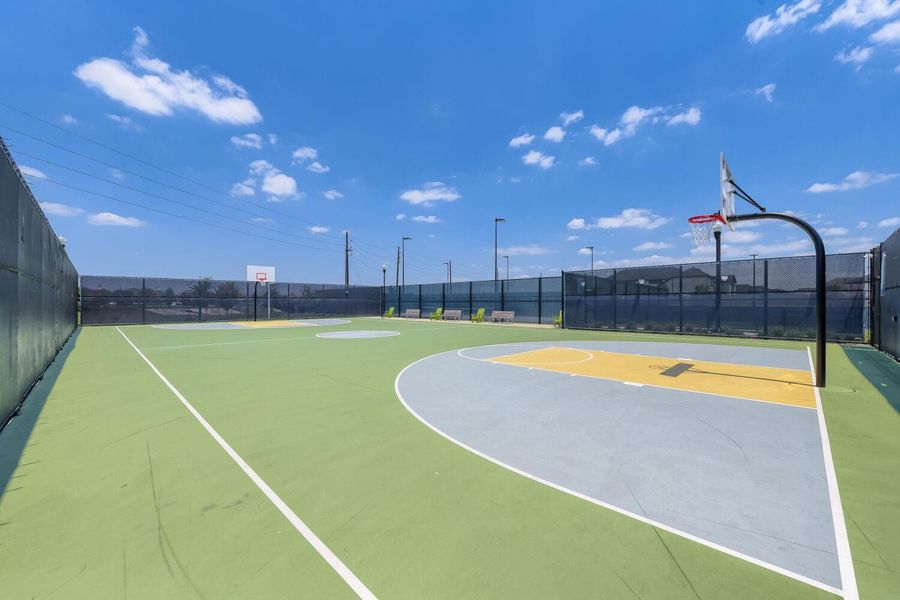 Discover your own basketball court, perfect for active living and enjoying outdoor fun.