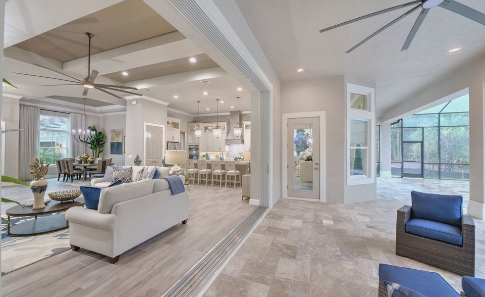 Furnished interior view inside a new home in The Reserve at Plantation Bay, Bunnell (Image 31).