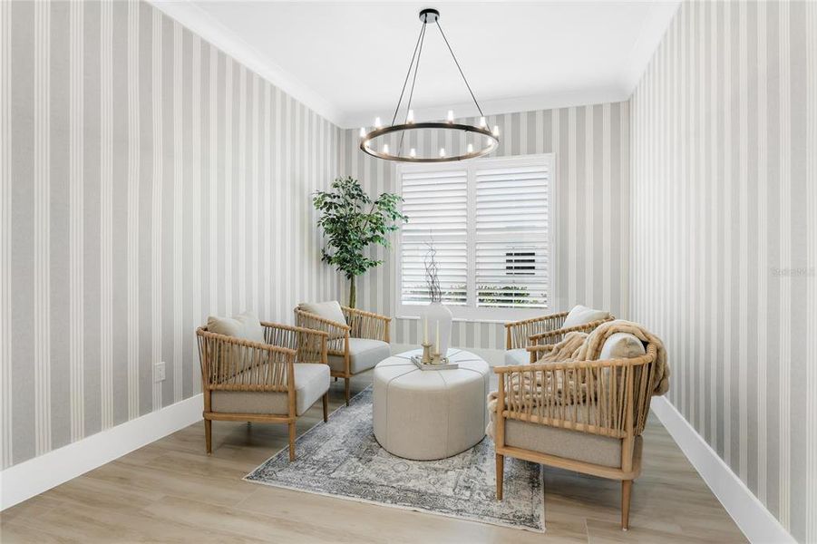 Furnished interior view inside a new home in , Sarasota (Image 8).