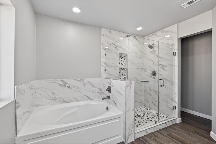 Furnished interior view inside a new home in , Cleveland (Image 9).