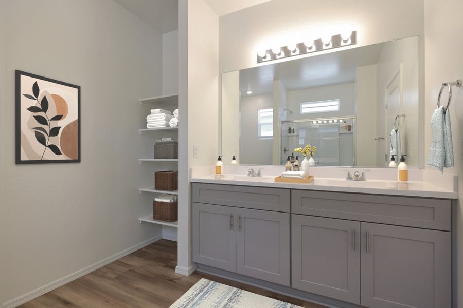 Furnished interior view inside a new home in North Copper Canyon, Surprise (Image 13). Furnished interior view inside a new home in North Copper Canyon, Surprise (Image 13).