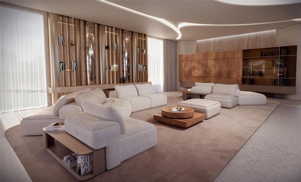 Furnished interior view inside a new home in , Golden Beach (Image 9). Furnished interior view inside a new home in , Golden Beach (Image 9).