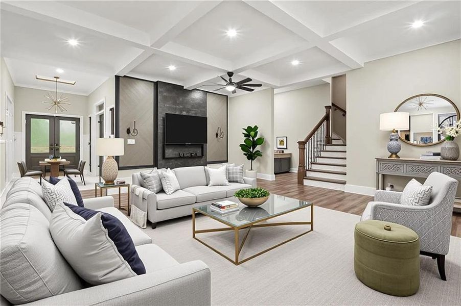 Furnished interior view inside a new home in , Loganville (Image 17).