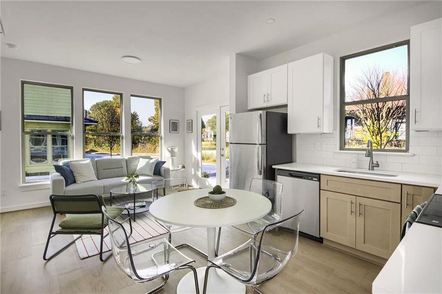 Furnished interior view inside a new home in , Atlanta (Image 6).