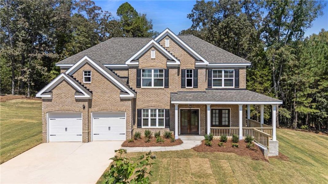 Front exterior of a home in the The Landing at Miller’s Ferry community, located in Adairsville, GA (Image 9). Front exterior of a home in the The Landing at Miller’s Ferry community, located in Adairsville, GA (Image 9).