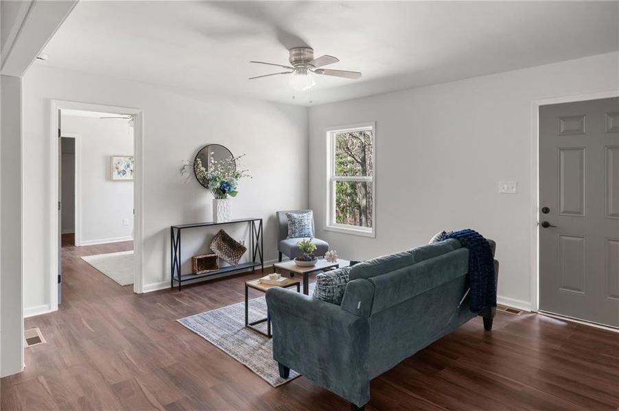 Furnished interior view inside a new home in , Martin (Image 3).