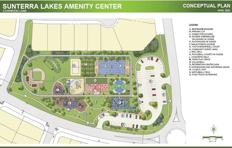 Amenity Village rendering highlighting the vibrant resort-style hub of Sunterra Lakes with pools, lounging areas, and family-friendly spaces. *Render is subject to change. Amenity Village rendering highlighting the vibrant resort-style hub of Sunterra Lakes with pools, lounging areas, and family-friendly spaces. *Render is subject to change.