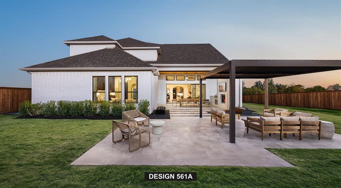 Exterior details and patio area of a home in Mustang Lakes, Celina (Image 2). Exterior details and patio area of a home in Mustang Lakes, Celina (Image 2).