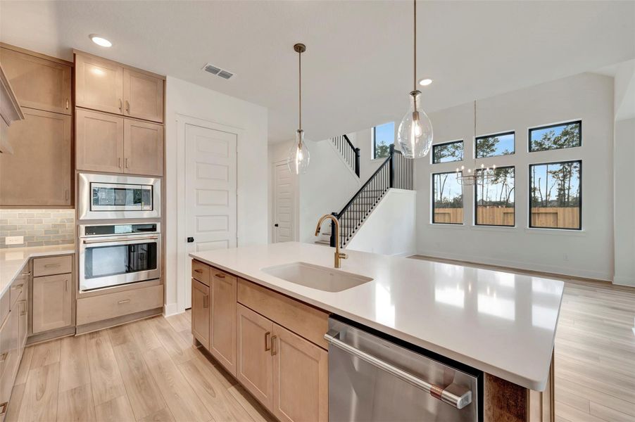 Furnished interior view inside a new home in ARTAVIA 50' Homesites, Conroe (Image 10).