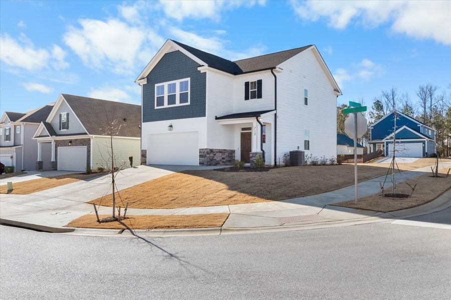 Front exterior of a new home in Tillery Park, Grovetown, GA, highlighting curb appeal (Image 18).