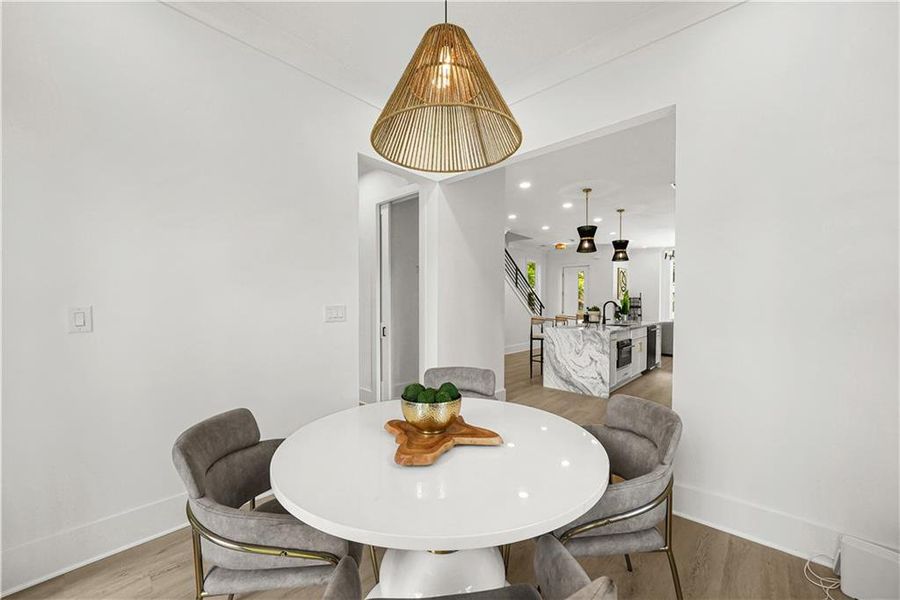 Furnished interior view inside a new home in , Atlanta (Image 9). Furnished interior view inside a new home in , Atlanta (Image 9).