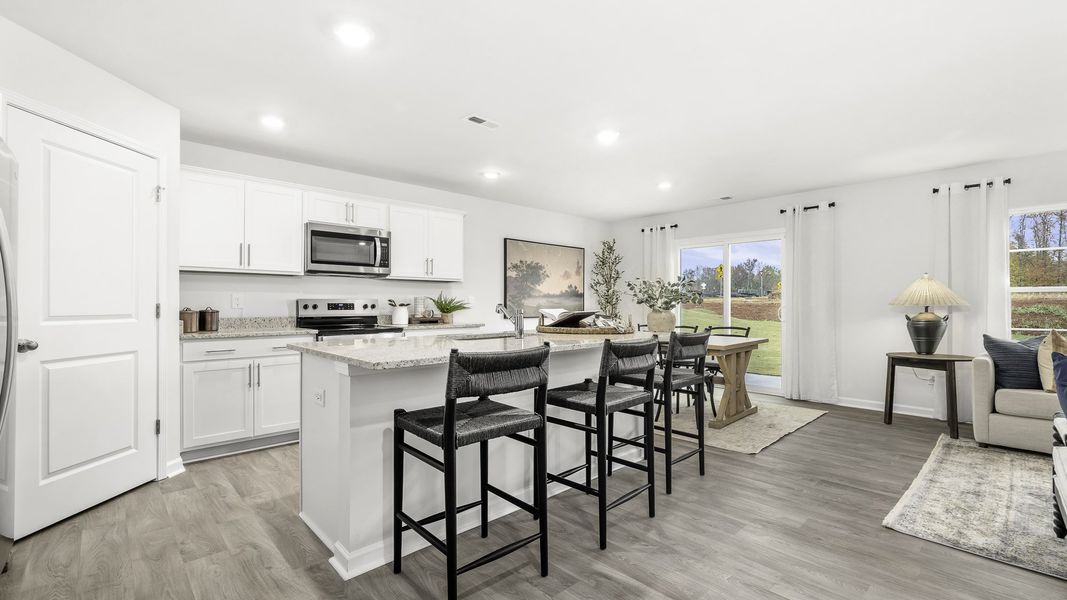 Representative furnished interior of a home built from the Hayden by D.R. Horton in Brookhaven, Greensboro (Image 9).