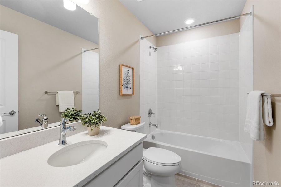 Furnished interior view inside a new home in Woodrose at Painted Prairie, Aurora (Image 10). Furnished interior view inside a new home in Woodrose at Painted Prairie, Aurora (Image 10).