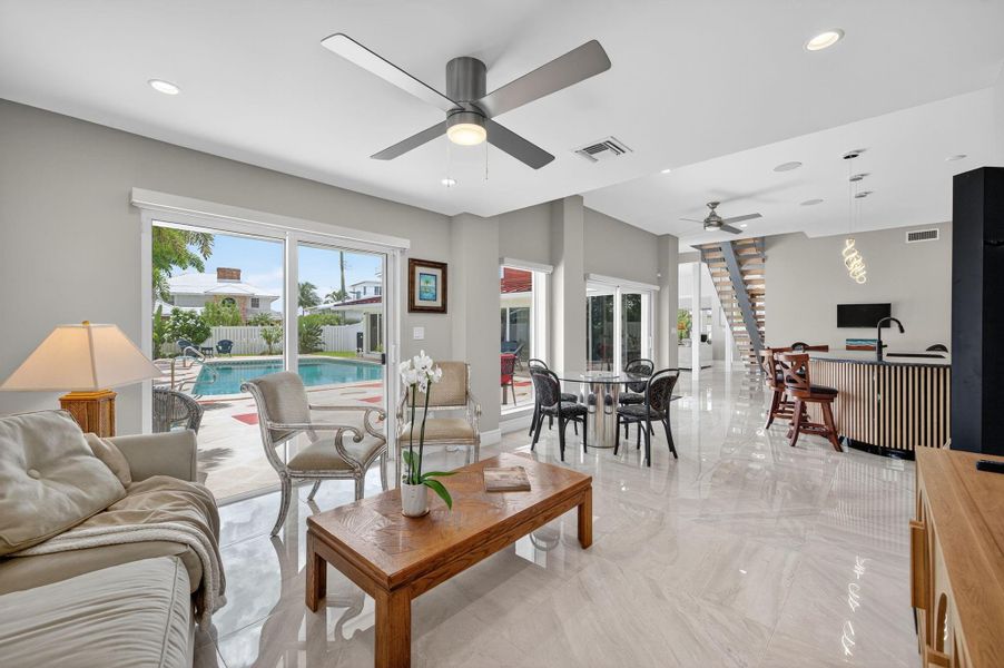 Furnished interior view inside a new home in , Fort Lauderdale (Image 8).