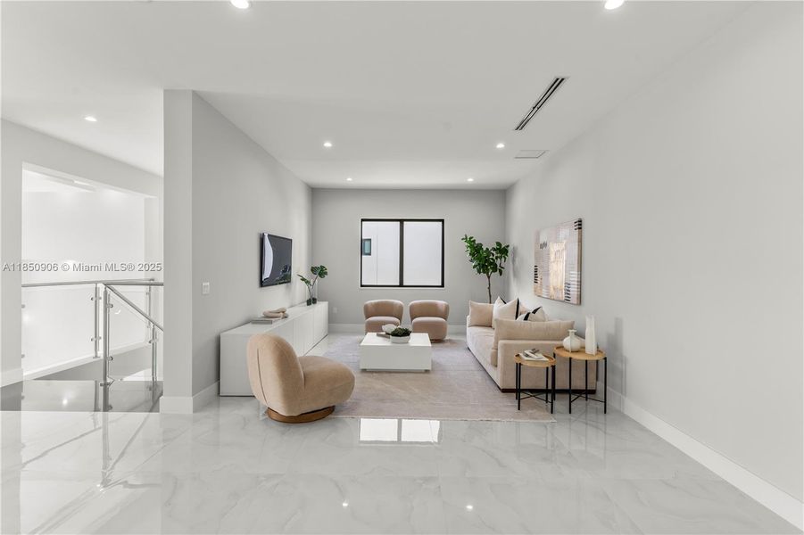 Furnished interior view inside a new home in , Miami (Image 8).