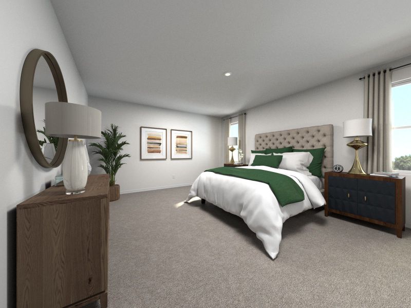 Rendering of the Roma Primary Bedroom