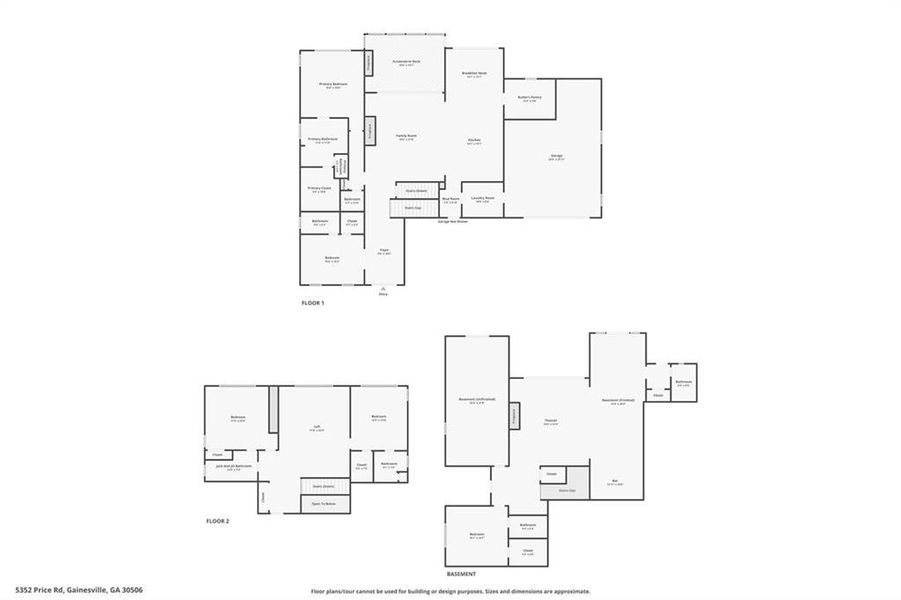 2D floor plan layout of this home in , Gainesville, GA (Image 36).