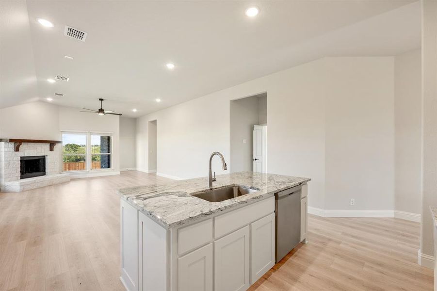 Furnished interior view inside a new home in Wildcat Ridge Phase 3, Godley (Image 7). Furnished interior view inside a new home in Wildcat Ridge Phase 3, Godley (Image 7).