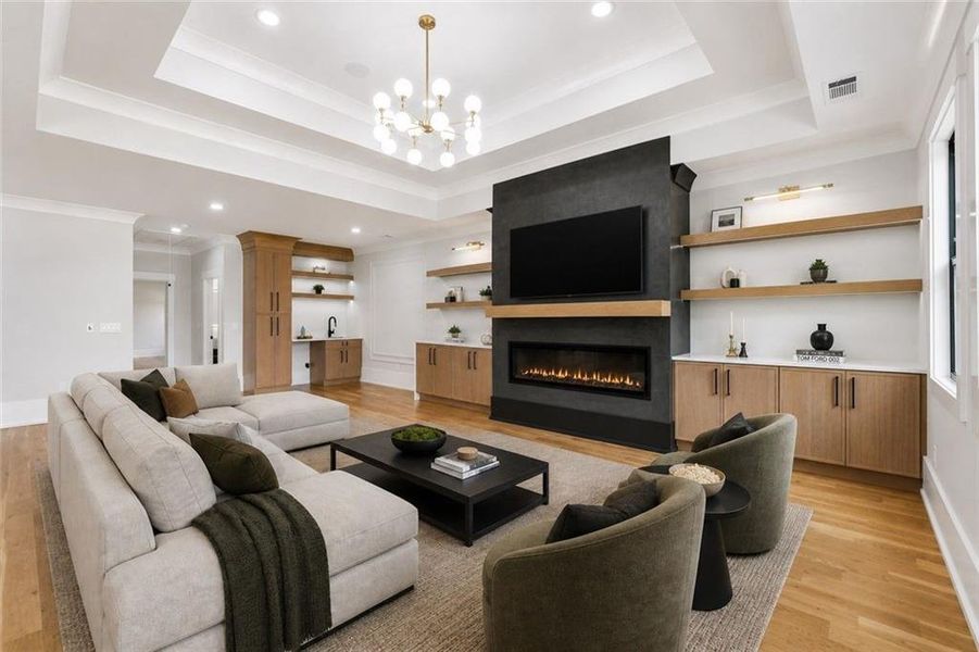 Furnished interior view inside a new home in , Buford (Image 18).