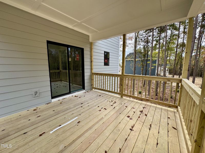 Rear Covered Deck