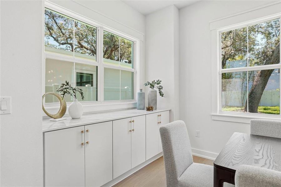Furnished interior view inside a new home in , Tampa (Image 36).