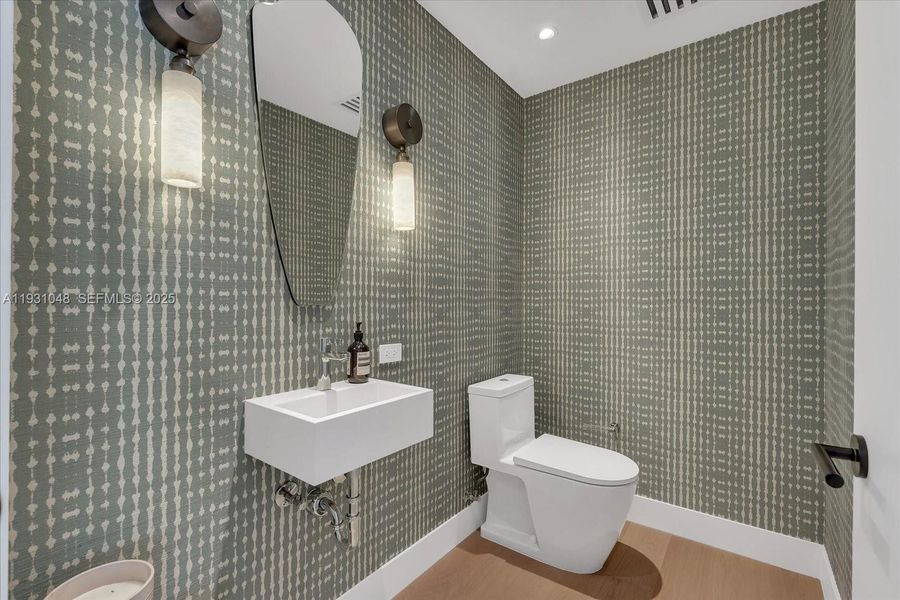 Furnished interior view inside a new home in , Miami Beach (Image 24). Furnished interior view inside a new home in , Miami Beach (Image 24).