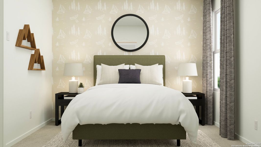 Furnished interior view inside a new home in Rose Valley, Converse (Image 25). Furnished interior view inside a new home in Rose Valley, Converse (Image 25).