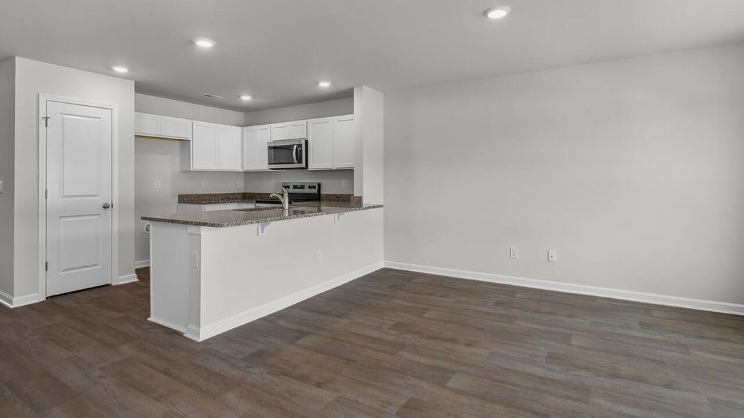 Furnished interior view inside a new home in Townes at Seabrooke, Leland (Image 10).