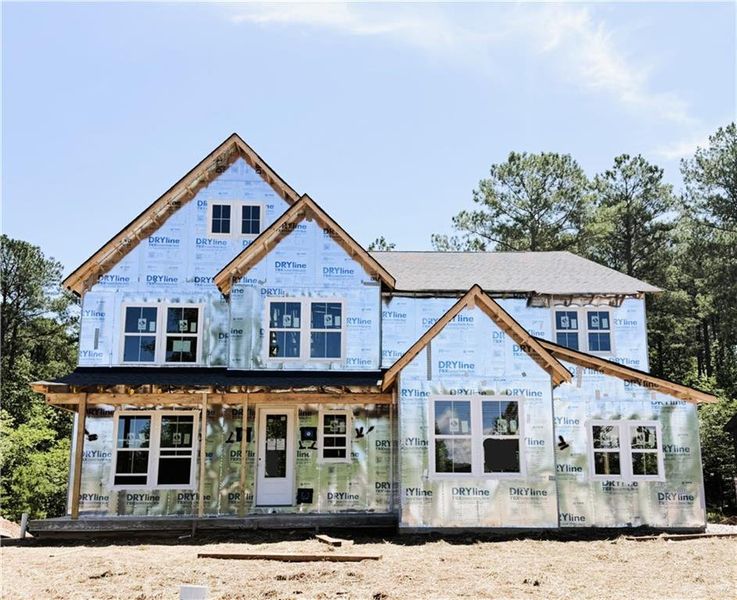 In-progress construction of a new home in Governor’s Preserve, Canton, GA (Image 5).