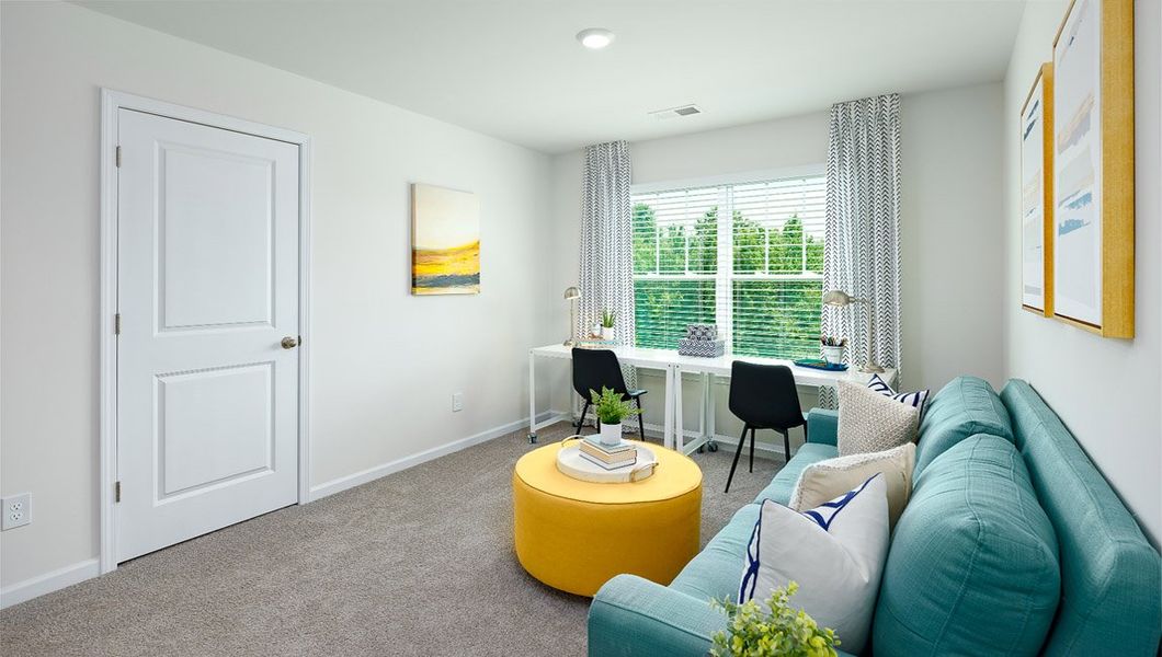 Furnished interior view inside a new home in Cardinal Creek, Charlotte (Image 15).