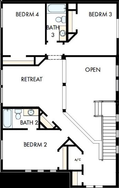 2D floor plan layout of this home in Vistera of Venice – Garden Series, Nokomis, FL (Image 3). 2D floor plan layout of this home in Vistera of Venice – Garden Series, Nokomis, FL (Image 3).