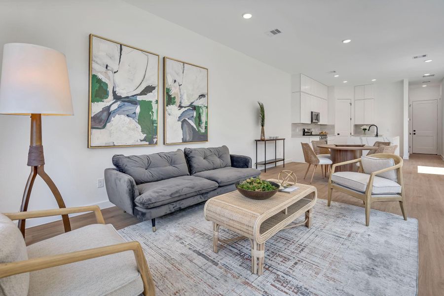 Furnished interior view inside a new home in , Houston (Image 9).