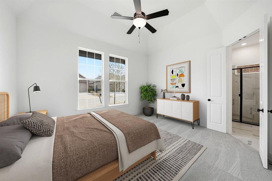 Furnished interior view inside a new home in Cottages of Celina, Celina (Image 14).