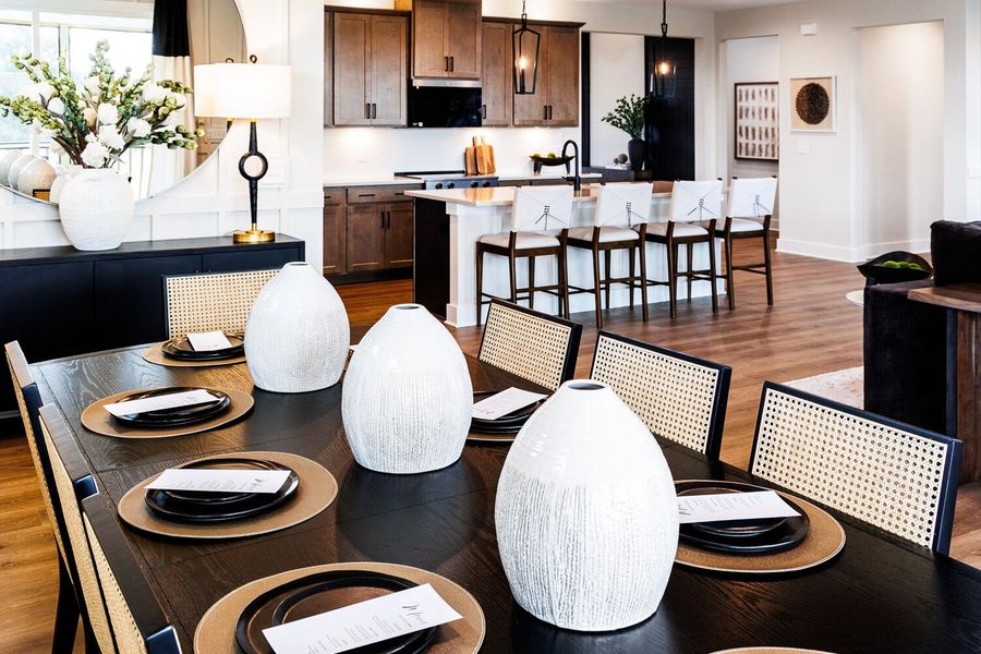 Representative furnished interior of a home built from the Allegheny by Mattamy Homes in Fox Field Farms, Broadway (Image 12).