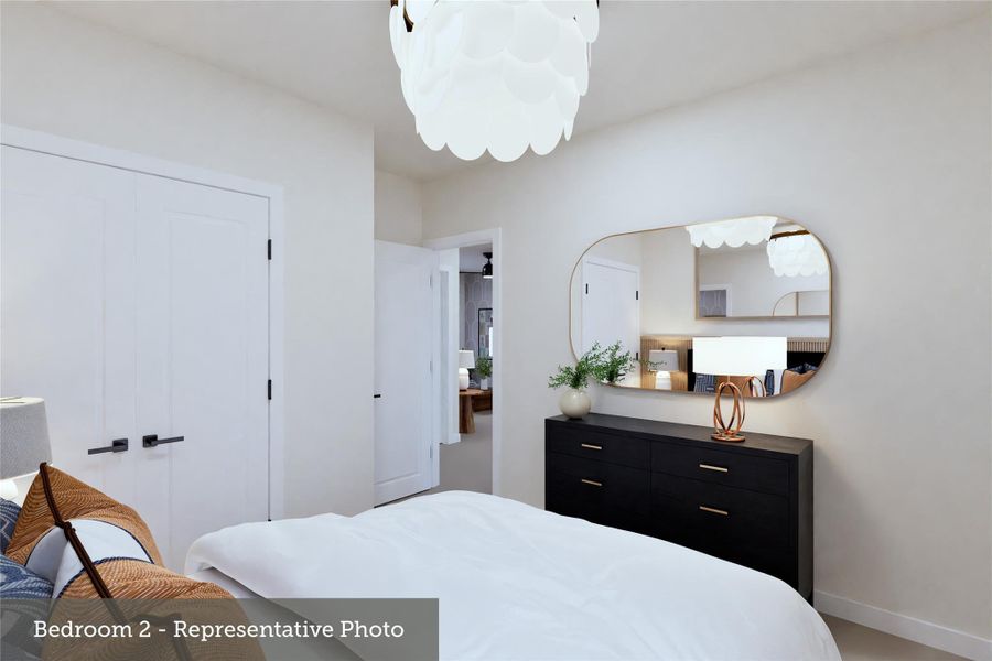Furnished interior view inside a new home in The Highlands - Grove Collection, Porter (Image 9).