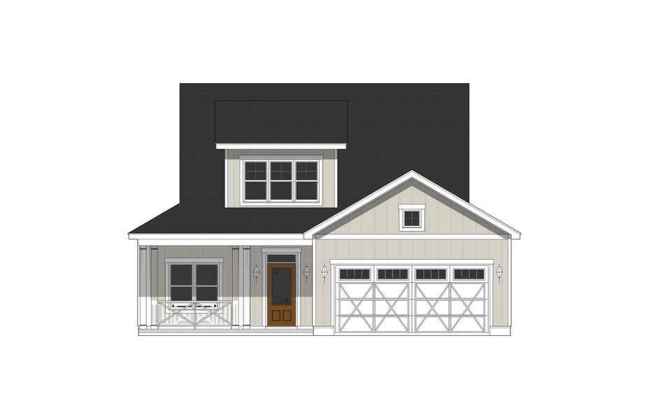 Representative exterior photo of a completed home built from the Fletcher by Bill Clark Homes in Sidbury Landing, Wilmington, NC (Image 4).