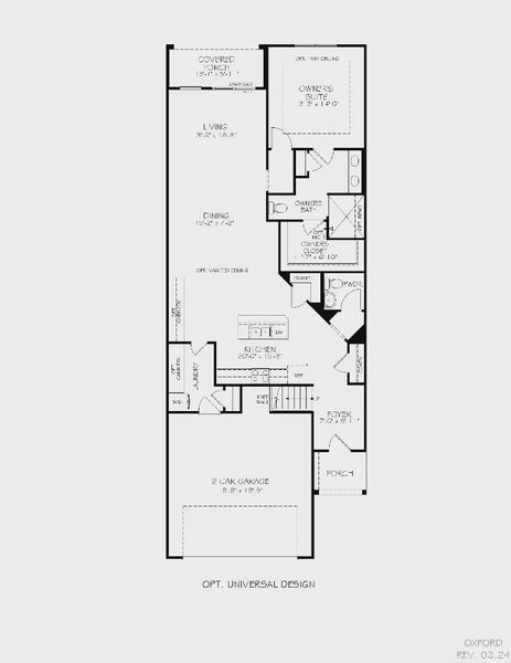 2D floor plan layout of this home in The Courtyards at Oak Grove, Durham, NC (Image 31).