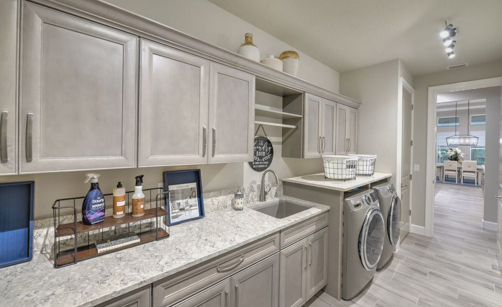 Furnished interior view inside a new home in The Reserve at Plantation Bay, Bunnell (Image 33).