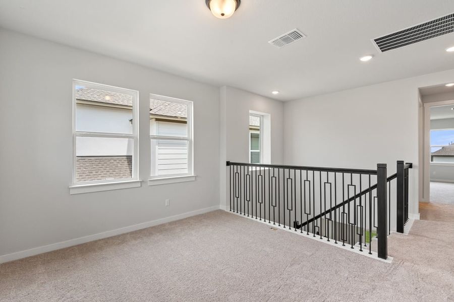 Spacious, unfurnished interior of a new home in Arbor Collection at Lariat, Liberty Hill (Image 35). Spacious, unfurnished interior of a new home in Arbor Collection at Lariat, Liberty Hill (Image 35).
