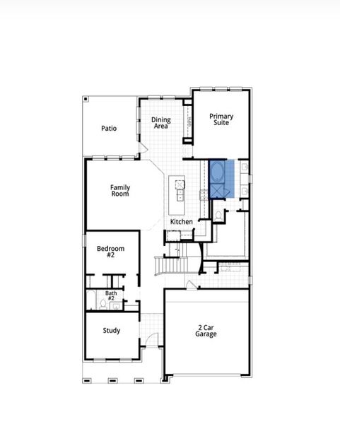 2D floor plan layout for the Middleton Plan by Highland Homes in Wildrye, Waller, TX (Image 5). 2D floor plan layout for the Middleton Plan by Highland Homes in Wildrye, Waller, TX (Image 5).