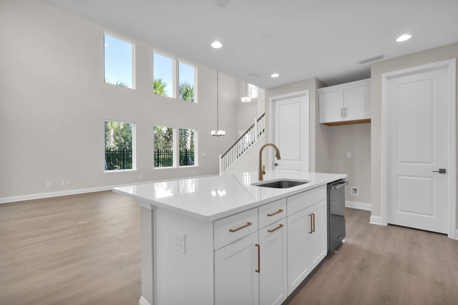 Representative furnished interior of a home built from the Palmetto by Riverside Homes in Mariposa at EverRange, Jacksonville (Image 11).