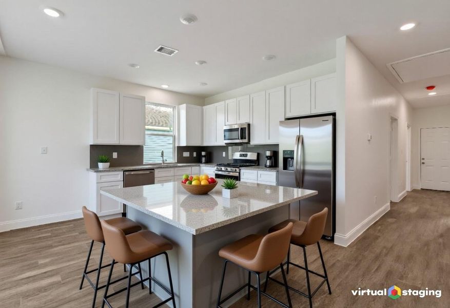 Virtual Staging Kitchen/Dining