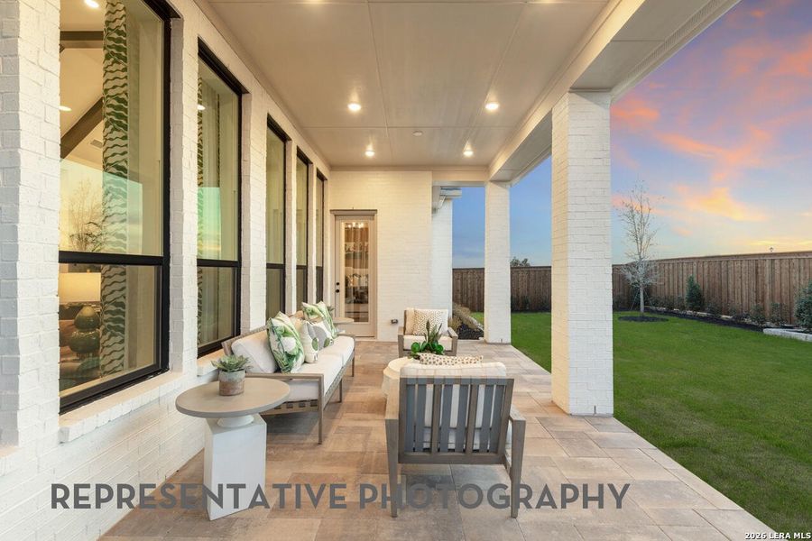 Exterior details and patio area of a home in Mont Blanc, Schertz (Image 2). Exterior details and patio area of a home in Mont Blanc, Schertz (Image 2).