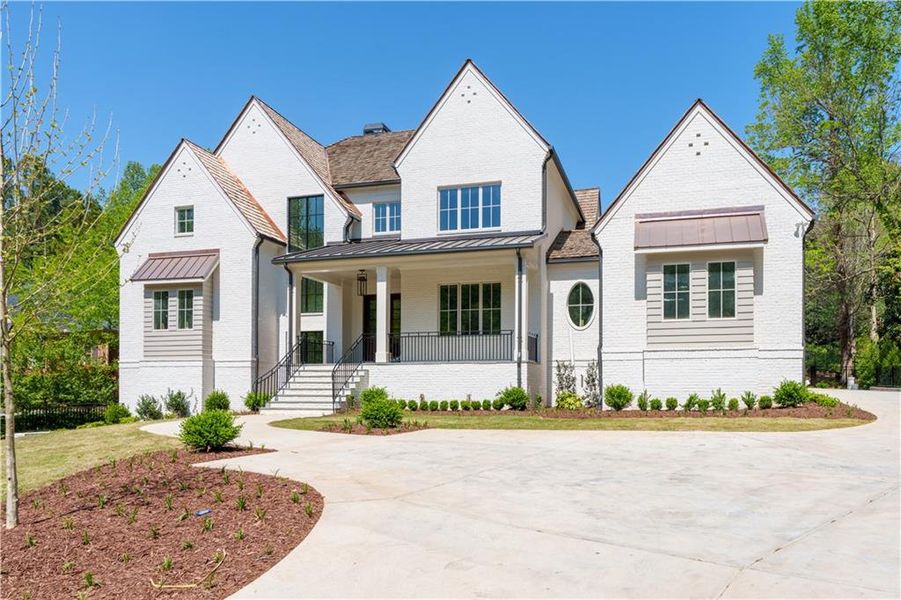 Front exterior of a new home in , Atlanta, GA, highlighting curb appeal (Image 1).