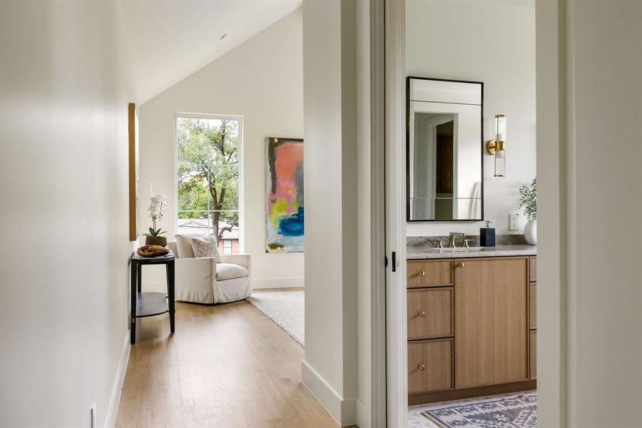 Furnished interior view inside a new home in , Dallas (Image 17). Furnished interior view inside a new home in , Dallas (Image 17).