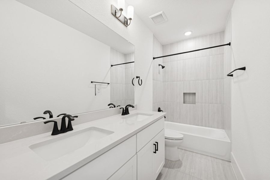 Furnished interior view inside a new home in Easthaven at Bridgeland Central - Vision Collection, Cypress (Image 4). Furnished interior view inside a new home in Easthaven at Bridgeland Central - Vision Collection, Cypress (Image 4).